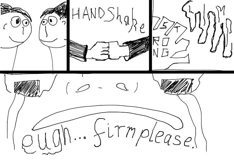 Mx Manners № 2 - Handshake